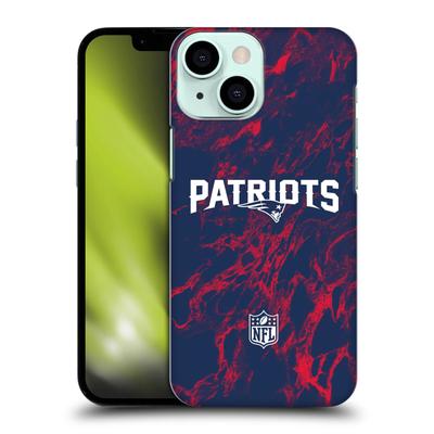 New England Patriots Hartschalen-Handyhülle aus farbigem Marmor - iPhone Image