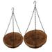 Hanging Flowerpots 2pcs Household Hanging Flowerpots Hanging Planter Flower Plant Pot (Light Brown)