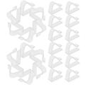 HEMOTON 24Pcs Table Cloth Fixing Clips Tablecloth Clips Clear Cloth Clamps Transparent Tablecloth Clamps