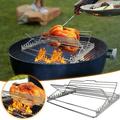 Christmas Clearance! Bwomeauty Tools & Home Improvement Outdoor Camping Stainless Steel Barbecue Rack Barbecue Skewer Rack Family Gathering Barbecue Rack Portable BBQ Stainless Steel Barbecue Rack