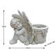 HEMOTON Garden Planter Angel Statue Planter Planting Pot Flower Planting Pot Outdoor Decor