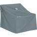 Storigami Water-Resistant 36 Inch Easy Fold Lounge Chair Cover Monument Grey Patio Furniture Covers