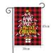 Bouanq Christmas Decorations Xmas Tree Ornaments Christmas Red And Black Checkered Garden Flag Winter Holiday Outdoor Decoration Garden Yard Flag Christmas Gifts on Clearance