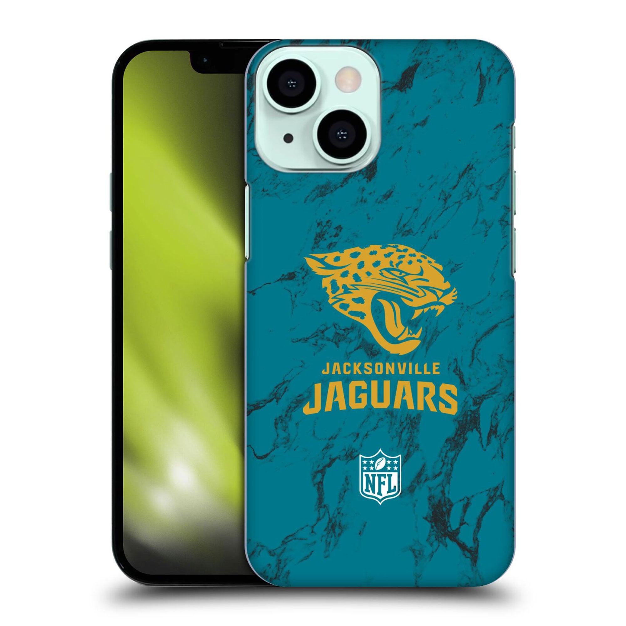 Coque Jacksonville Jaguars rigide en marbre coloré - iPhone