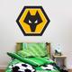 "Autocollant mural avec écusson Wolverhampton Wanderers - 60 cm de largeur x 50 cm de hauteur"