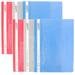 6pcs Transparent Loose Leaf Sheet Cover A4 Paper File Paper Binder Portable Binder Organizer for Office