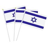 KEYBANG Clearance Israel Flag Israeli flag Embroidered flag Bandera de Israel (Buy 2 get 3) Israel Flag Flag Set Small Handheld Flag 5x8 Inches Israel Flag Flag Set Small Handheld Flag 8x12 Inches