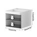 XMMSWDLA Desk Drawers Stackable Desktop Organizer Plastic Storage Box for Office School & Home Supplies Kitchen Storage