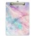 Hongri Plastic Clipboard Standard A4 Letter Size Clip Board for Students Teacher Kids Low Profile Clip Decorative Clipboards Cute Clip Boards Custom Pattern School SuppliesÃ¯Â¼Å’Dream Marble