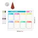 1 Set of Magnetic Board Daily Erasable Board Dry Erase Board Fridge Magnetic Board Planner Board