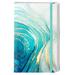 Huamxe Lined Journal Notebook Marble Hardcover Medium 5.7 x 8.4 in 160 Pages Thick Paper Cute Aesthetic A5 College Ruled Notebook for Journaling Writing Work Office School Men Women White Blue