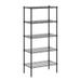 Furinno Wayar 5-Tier Metal Storage Shelf Rack 21 x 12 x 48 Black