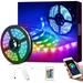 Smart 16.4ft LED Light Strips - App Control 5050 RGB Lights for Bedroom Music Sync Color Changing Lights for Room Party