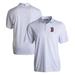 Men's Cutter & Buck White Boston Red Sox Pike Eco Pebble Print Stretch Recycled Polo