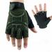 Dorkasm Kids Fingerless Gloves Half Finger Kids Sports Gloves Training Cycling Climbing 4-10 Years Old Unisex Non-Slip Anti-Slip Fitness Fingerless Half Finger Glove Weight Lifting Green S