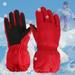 TUWABEII Girls Winter Snow Ski Gloves Toddler Girls Boys Kids Waterproof Windproof Children Warm