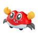 Mojoyce Inertia Crab Toys Ideal Gift Fun Cartoon Design for Kids Children (Red)