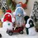 Riguas Cozy Christmas Gnome Dolls Snowflake Embroidery with Hat Long Beard Festive Home Decoration Adorable Ornament