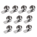 GSE Games & Sports Expert Stainless Steel Slide Under Drink Cup Holder Table Cup Holder for Casino Poker Table Board Game Table Pool Table(Jumbo - 10 Pack)