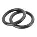 gymnastic rings 1 Pair ABS Fitness Gym Rings Gymnastic Rings Pull-up Rings for Body Strength Power Chin Up Training Workout (Black)