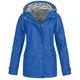 snowsong Coats for Women Winter Coat Plus Jacket Outdoor Windproof Hooded Solid Women Coat Rain Raincoat Women s Coat Rain Jacket Women Jackets for Women Trench Coat Women Blue M