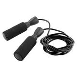 Ruanlalo Pro Foam Handle Adjustable Calorie Burning Healthy Cardio Speed Skippping Rope Black