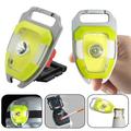 Riguas Mini COB Keychain Light Rechargeable Mini LED Flashlight Head-Mounted Work Lamp with Bracket Multifunctional Bottle Opener Outdoor Headlamp for Camping Fishing Walking Dogs