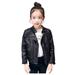 Girl Leather Baby Autumn Outerwear Winter Cool Coat Boy Clothes Kids Jacket Girls Coat&jacket