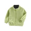 Xmarks Boys Baby Full Zip Sweatshirt Zippin Fleece Jacket for Boys & Girls Green 3-10Y