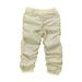 Kids Boys Girls Pants Solid Color Mid High Waisted Jogger Pleated Cargo Loose Casual Sweat 12 Months To 7 Years Dailywear School Pant For Child