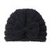 ZMHEGW Toddler Baby Boys Girls Knitted Cap Beaniess Solid Cotton Bowknot Elastics Turban Hat Loot Hat Mittens for Boys 2t G Stone Winter Hat Baby Caps Caps for Baby Boy Baby Boy Winter Hat Hats