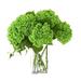 SMFM 3 Pcs 21in Artificial Hydrangea Flower Large Natural Lifelike Real Touch Hydrangea Flower Faux for Home Party Decor Outdoor Wedding Table Decoration (Green Hydrangea-3PCS)