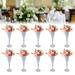 Miumaeov 10Pcs Metal Trumpet Vase Table Decorative Vase 14inch Tall Wedding Centerpieces Tabletop Decor Flower Vases for Party Celebration Wedding Photography