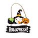 Halloween Pumpkin Hanging Sign Spooky Front Door Welcome Sign Wall Sign Plaque for Indoor Outdoor Decor Home Yard Decorative Signs Treat or Trick Spider Halloween Party Decoration