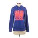 The North Face Pullover Hoodie: Blue Graphic Tops - Women's Size Small