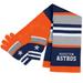 Women's WEAR by Erin Andrews Houston Astros Stripe Glove & Scarf Set