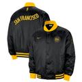 Men's Nike Black Golden State Warriors 2023/24 City Edition Courtside Premier Full-Snap Bomber Jacket