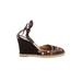 Via Spiga Wedges: Brown Solid Shoes - Women's Size 8 - Round Toe