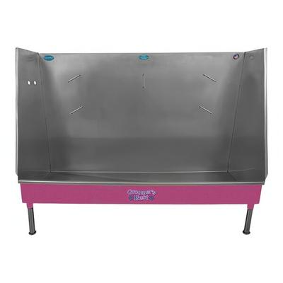 Groomer's Best GB58WI-PIL 58" Pink Walk-In Bathing Tub with Left Drain