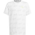 ADIDAS Kinder Shirt Brand Love Golden Allover Print Kids, Größe 176 in WHITE/GREONE/GOLDMT