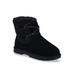 Women's Faux Suede Berber Hiker Boot Bootie by GaaHuu in Black (Size 7 M)