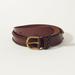 Lucky Brand Beaded Leather Belt - Women's Accessories Belts in Medium Brown, Size L