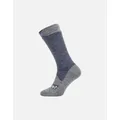 Men's Sealskinz Waterproof All Weather Mid Length Sock - Navy - Size: 3 - 5 uk