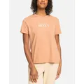 Women's Roxy Womens Noon Ocean Crew Neck T-Shirt - Cork - Size: 6