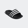 Badesandale ADIDAS SPORTSWEAR "AQUA ADILETTE", Gr. 33, schwarz-weiß (core schwarz, cloud weiß, core schwarz), Synthetik, sportlich, Schuhe Badelatschen Pantolette