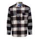 Langarmhemd JACK & JONES "JORBLAFRI CHECK OVERSHIRT LS BF" Gr. XS, N-Gr, rot (ginger) Herren Hemden Langarm