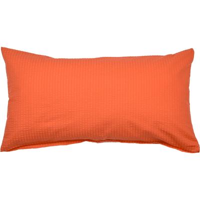Kissenbezug JANINE "PIANO 0125", orange, B:80cm L:40cm, Mako-Soft-Seersucker, Seersucker, Kissenbezüge, mit Reißverschluss, Soft-Seersucker, passend zur Bettwäsche Image