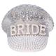 Ulrica Sparkly Bride Hat with Rhinestones-Perfect for Bachelorette Hen Parties&Wedding Accessories (I)