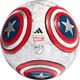 adidas MLS 2023 Marvel Ball Collection - CPT America Training Ball (3, White/Silver Metallic/Ray Red/Night Marine (Training))