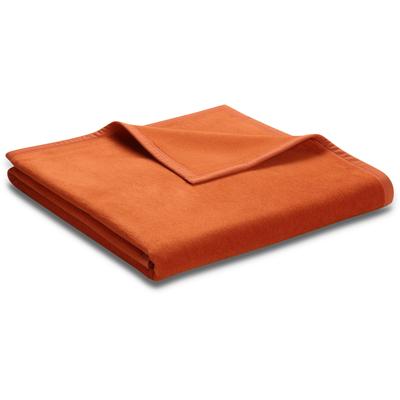 Wohndecke BIEDERLACK "Unicolour", orange (terracotta), B:100cm L:150cm, Baumwolle, Polyacryl, Polyester, Wohndecken, in vielen Farben Image